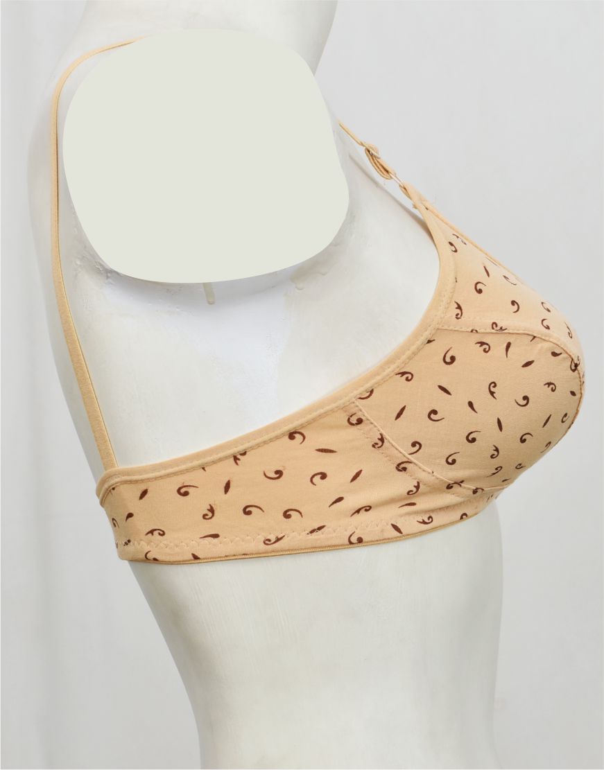 Printed Stretch Cotton Bra FN166