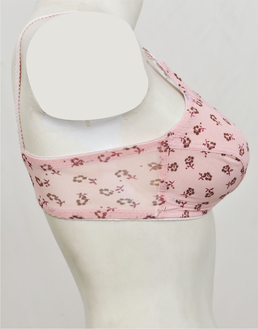 Printed Net with Cotton Lining Bra FN167