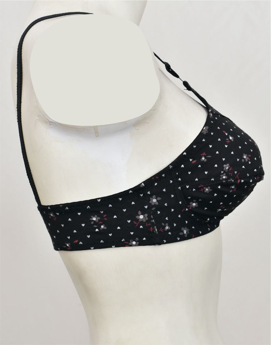 Printed High Quality Woven Fabric Bra FN168
