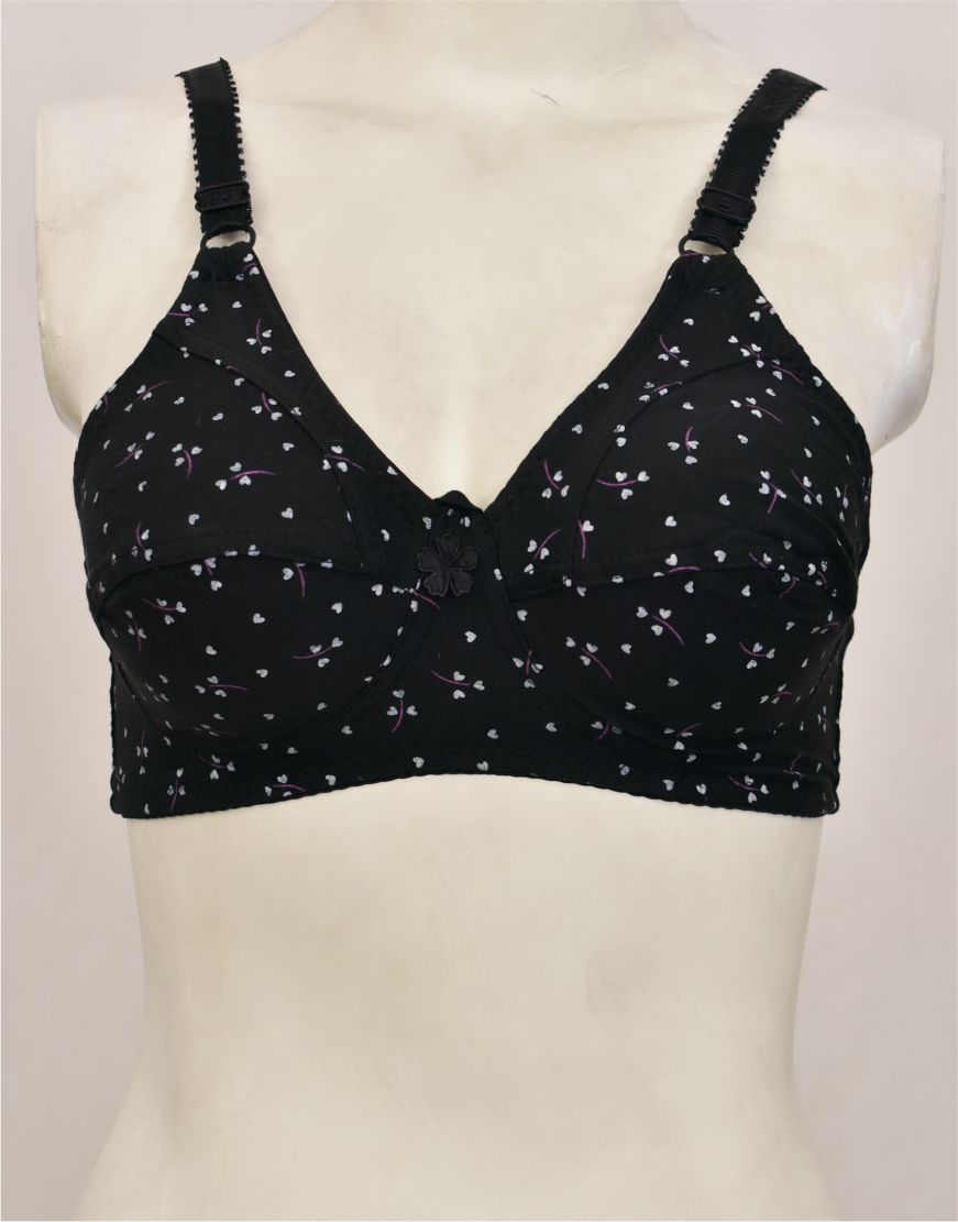 Printed High Quality Woven Fabric Bra FN169