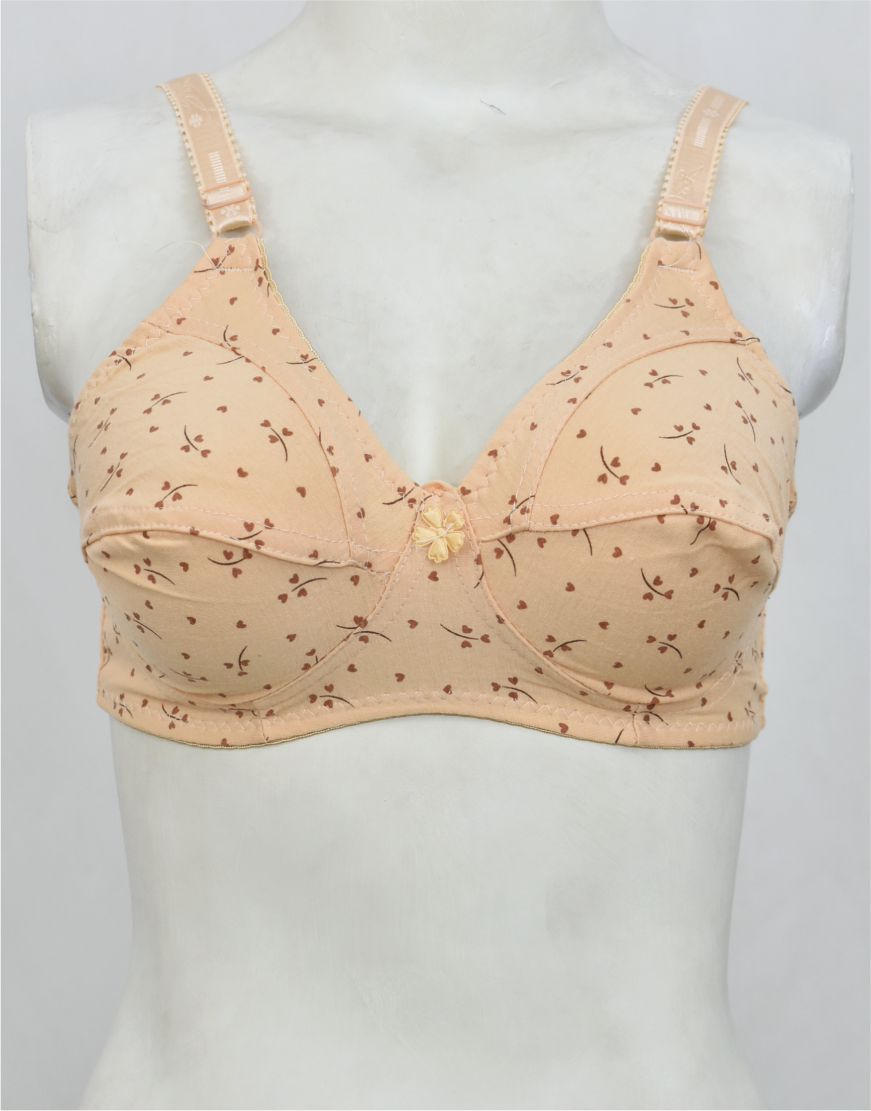 Printed High Quality Woven Fabric Bra FN169