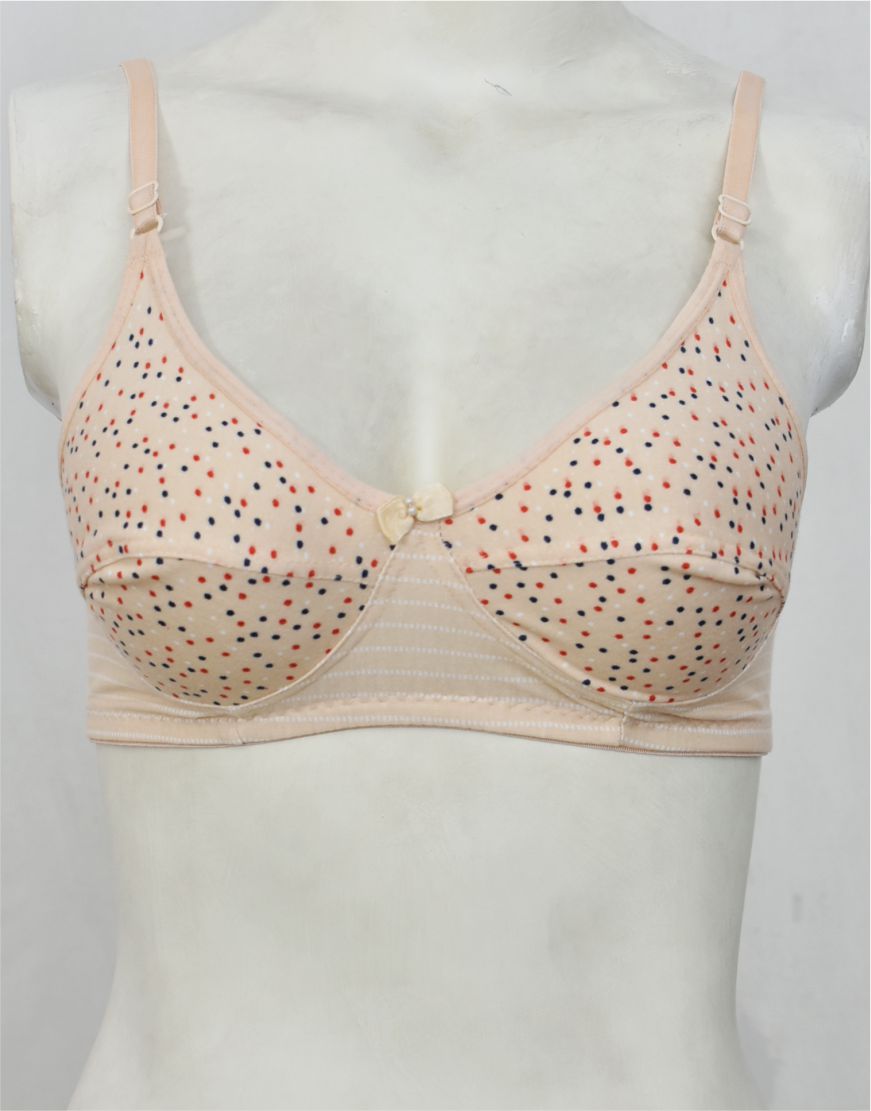 Petite Printed Stretch Cotton Bra FN172