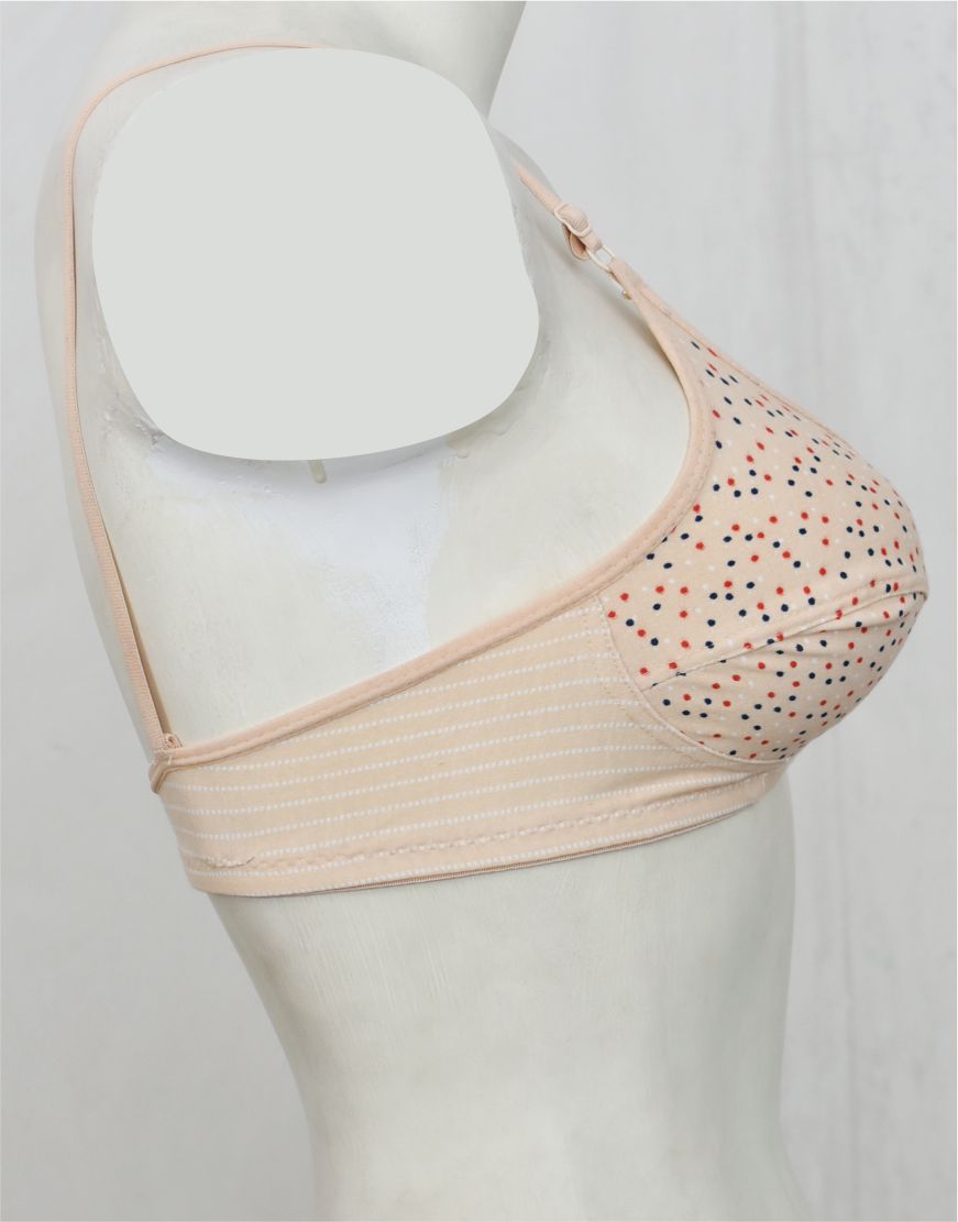 Petite Printed Stretch Cotton Bra FN172