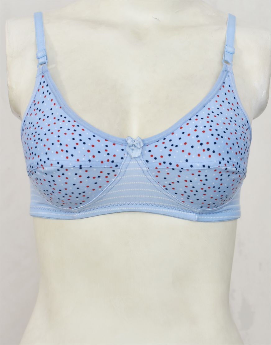 Petite Printed Stretch Cotton Bra FN172