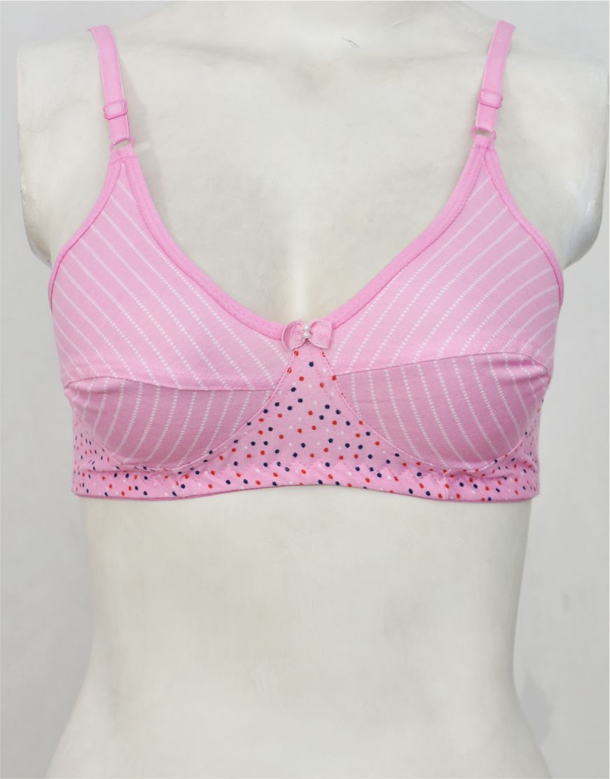Petite Printed Stretch Cotton Bra FN172