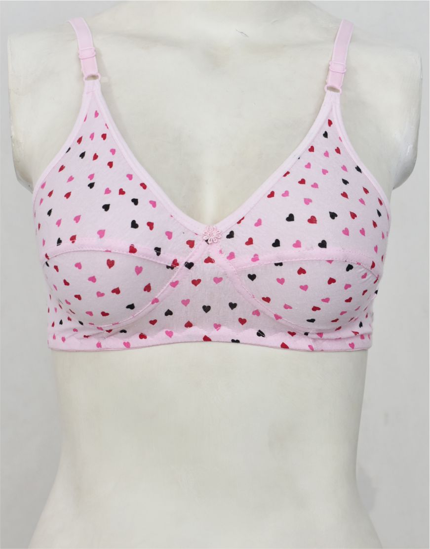 Printed Stretch Cotton Bra FN173