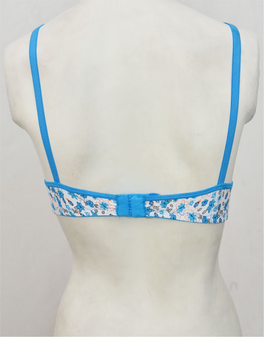 Printed Stretch Cotton Bra FN175