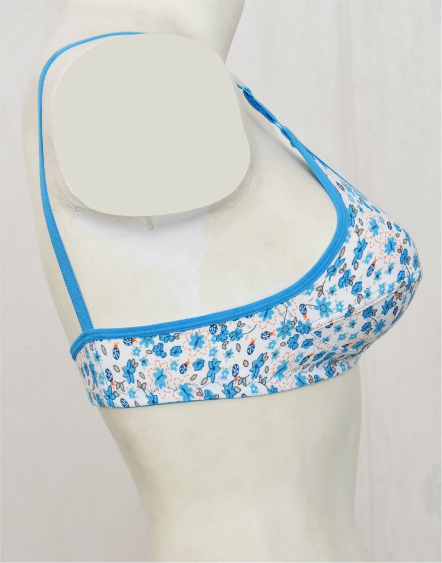 Printed Stretch Cotton Bra FN175