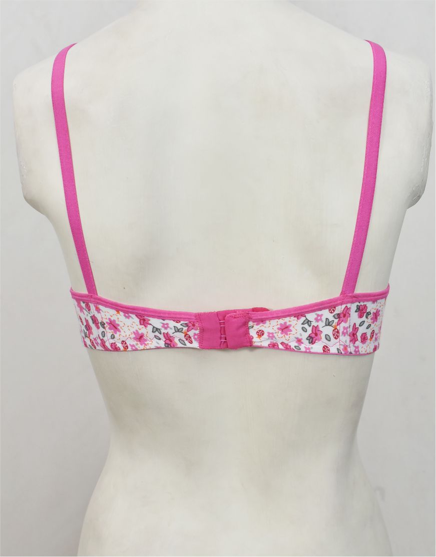 Printed Stretch Cotton Bra FN175