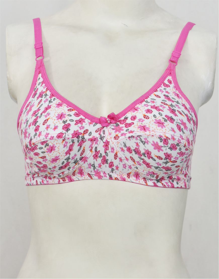 Printed Stretch Cotton Bra FN175