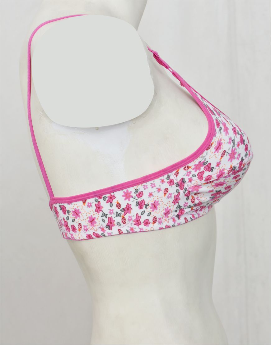 Printed Stretch Cotton Bra FN175