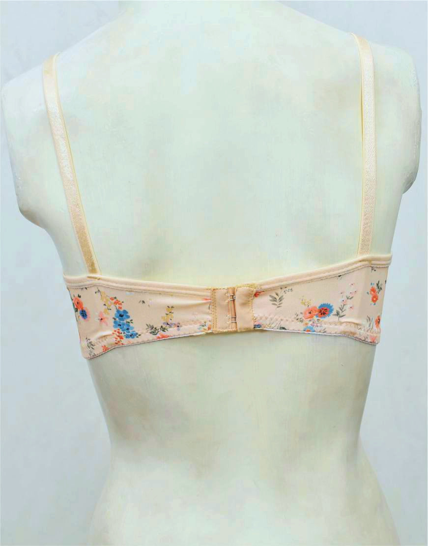 Printed Mixed Cotton Bra FN180