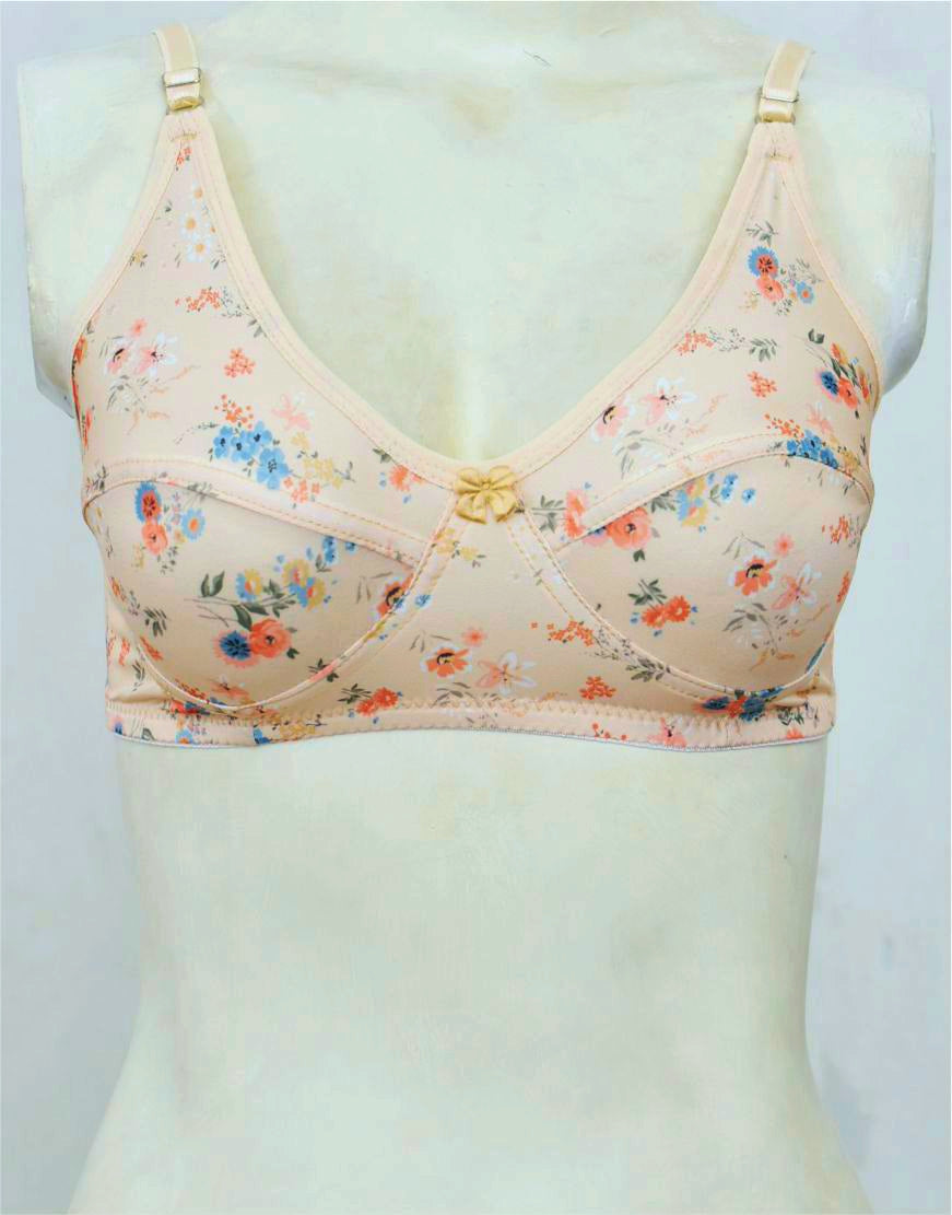Printed Mixed Cotton Bra FN180