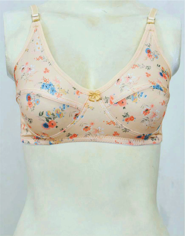 Printed Mixed Cotton Bra FN180
