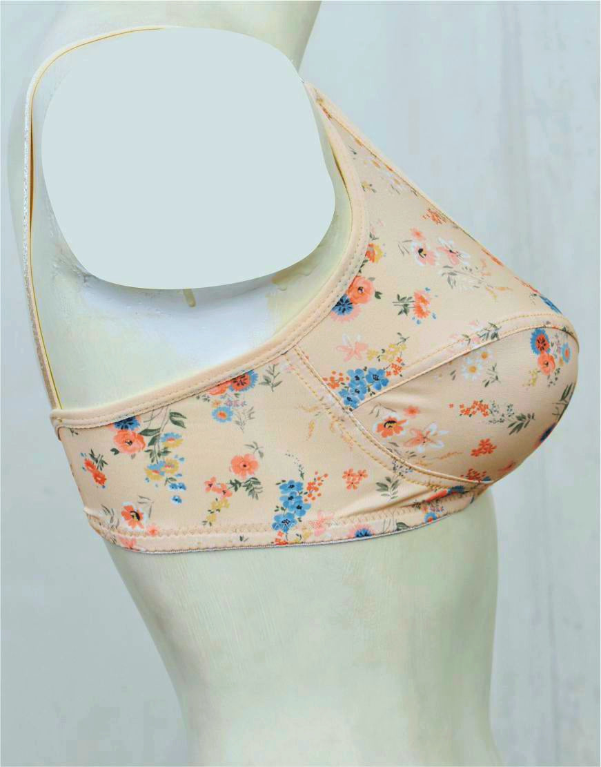 Printed Mixed Cotton Bra FN180