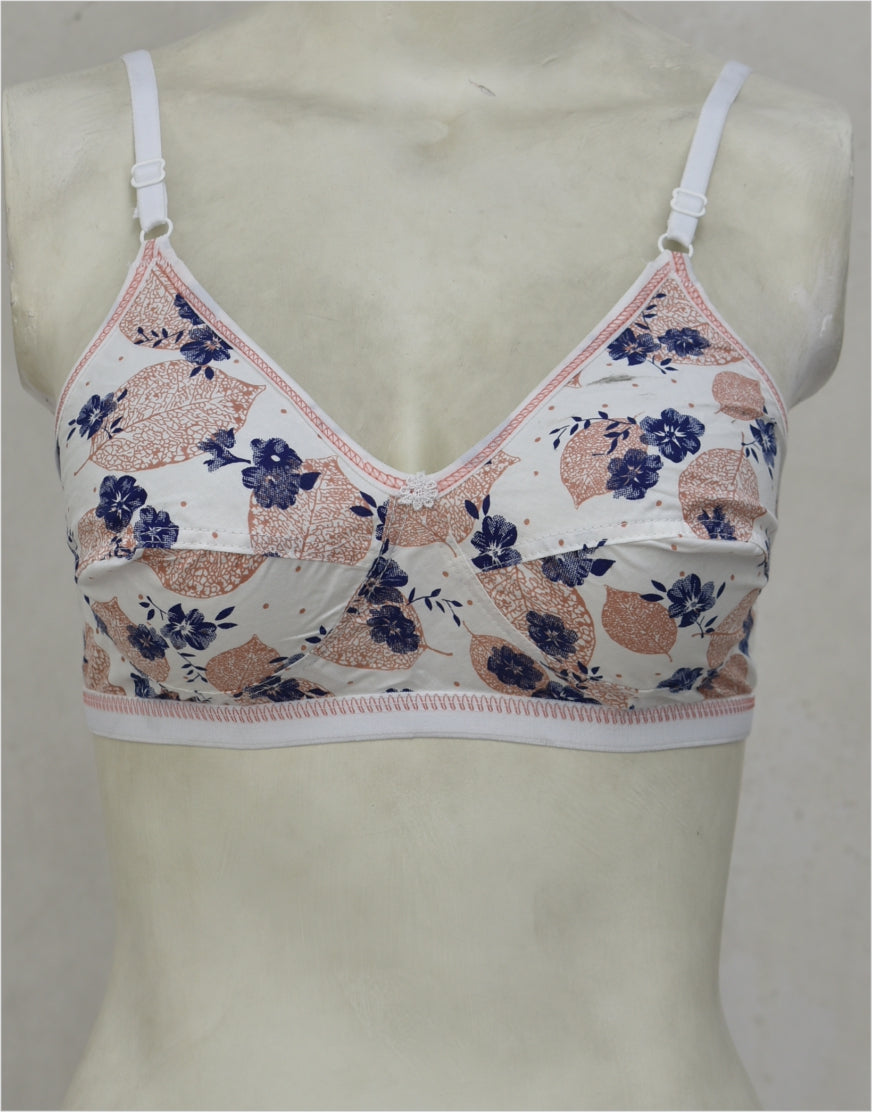Printed Cotton Fabric Bra FN191