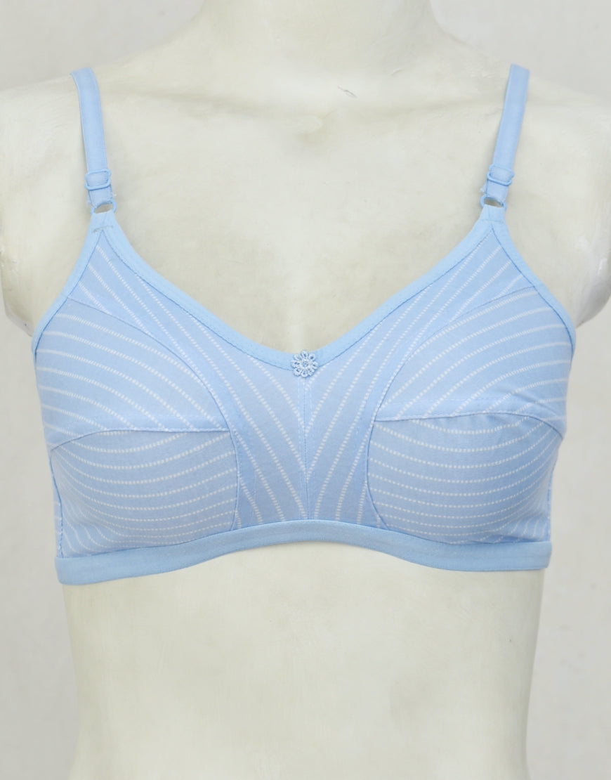 Printed Stretch Cotton Bra FN192