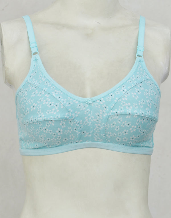 Printed Stretch Cotton Bra FN193