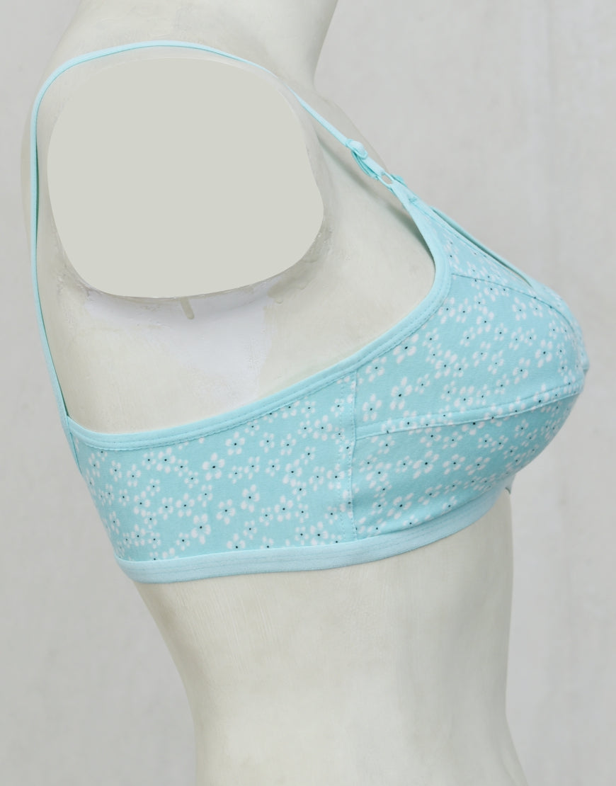 Printed Stretch Cotton Bra FN193