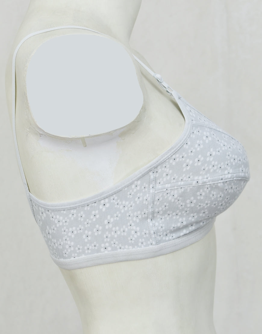 Printed Stretch Cotton Bra FN193