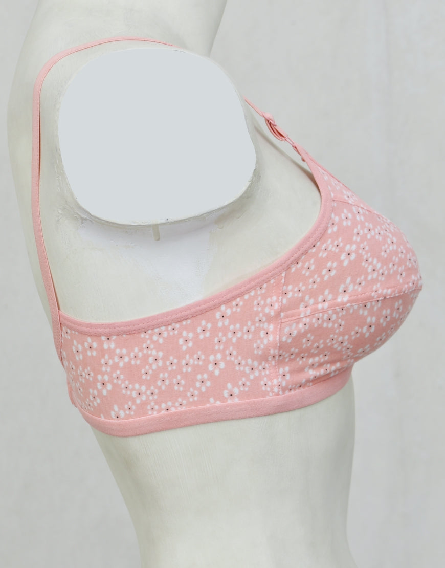 Printed Stretch Cotton Bra FN193