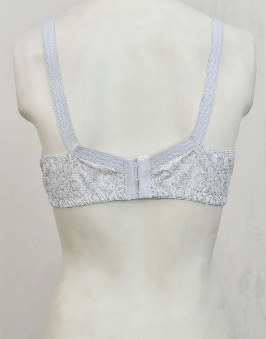 Pack of 3 Random Prints Cotton Woven Fabric Bras FN130 (Non-Padded, Non Wired)