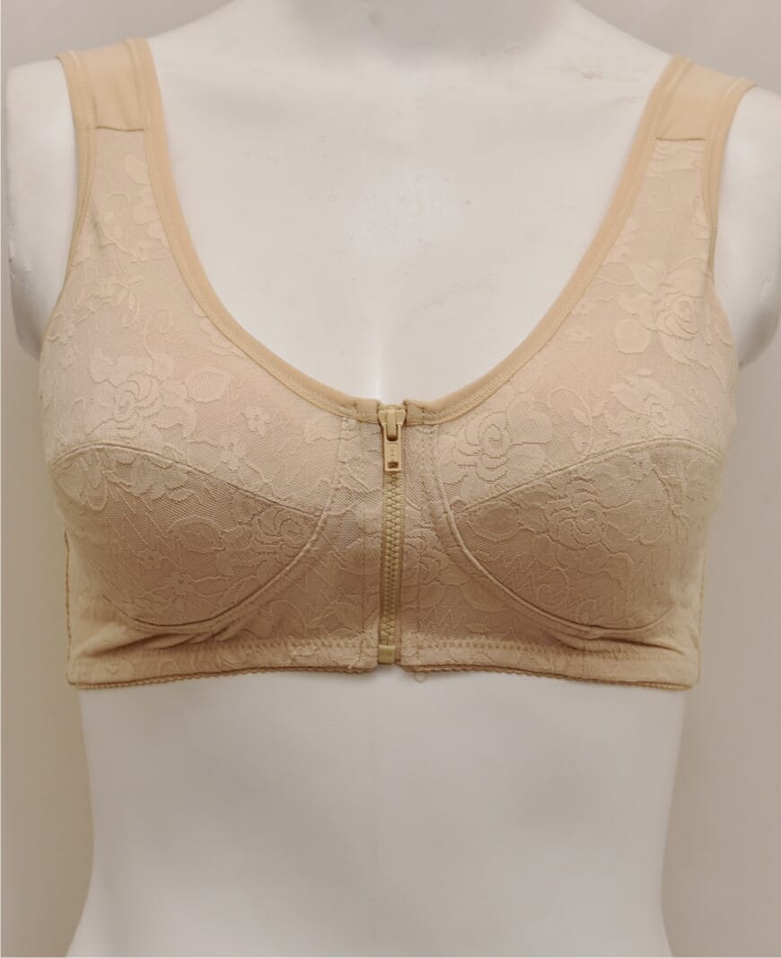 Stylish Front Opening Zipper Bra