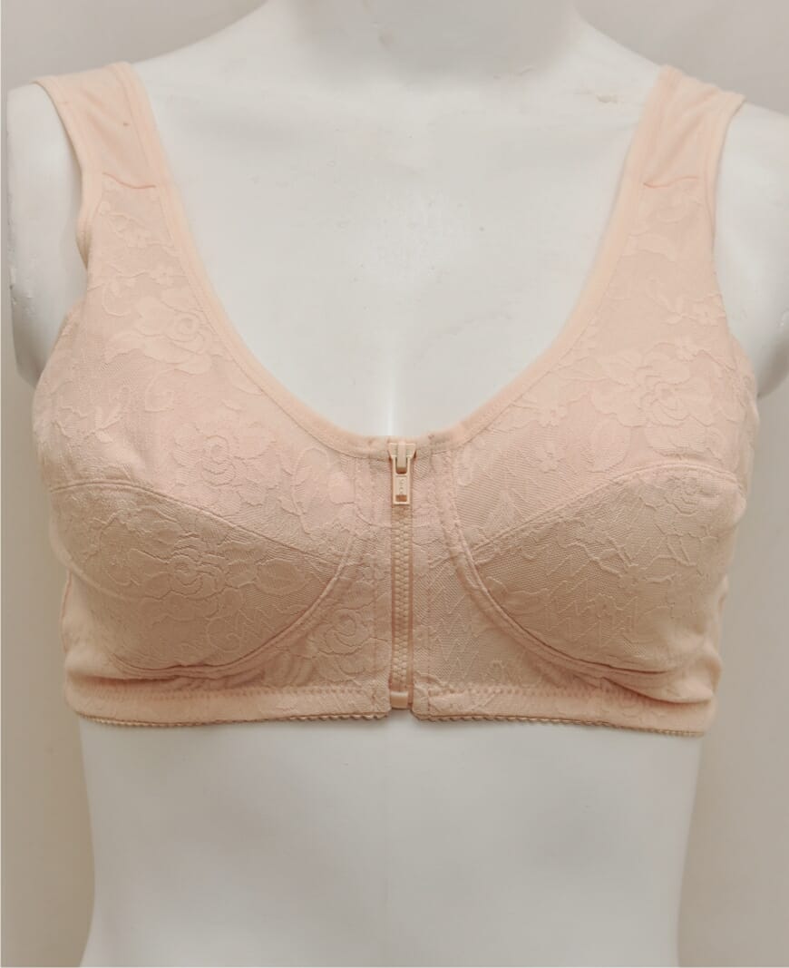Stylish Front Opening Zipper Bra