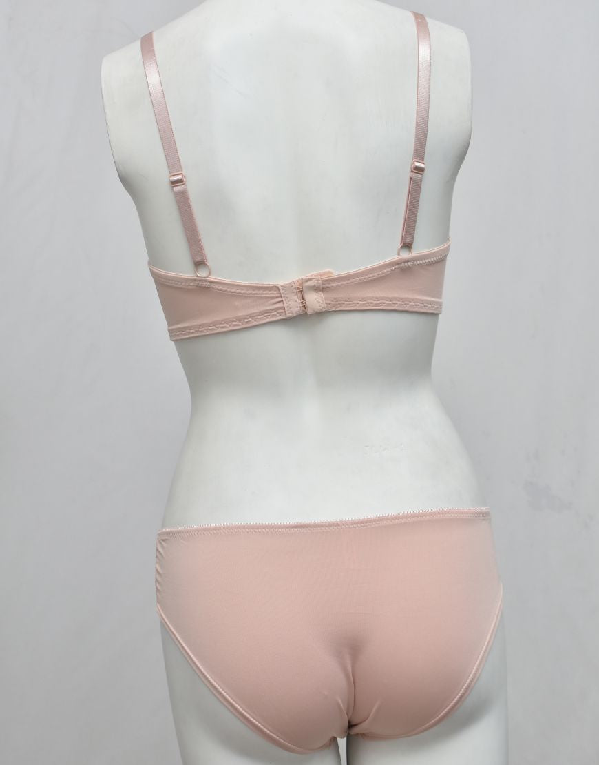Premium Quality Single Padded Fancy Bra Panty Set