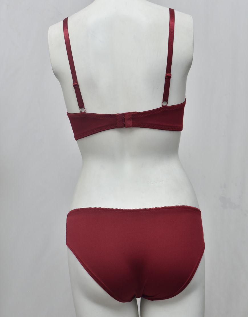 Premium Quality Single Padded Fancy Bra Panty Set