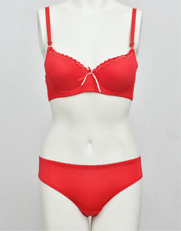 Single Padded Underwired Bra Panty Set