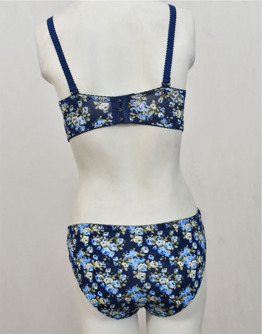 Spring Flowers Padded Bra Panty Set