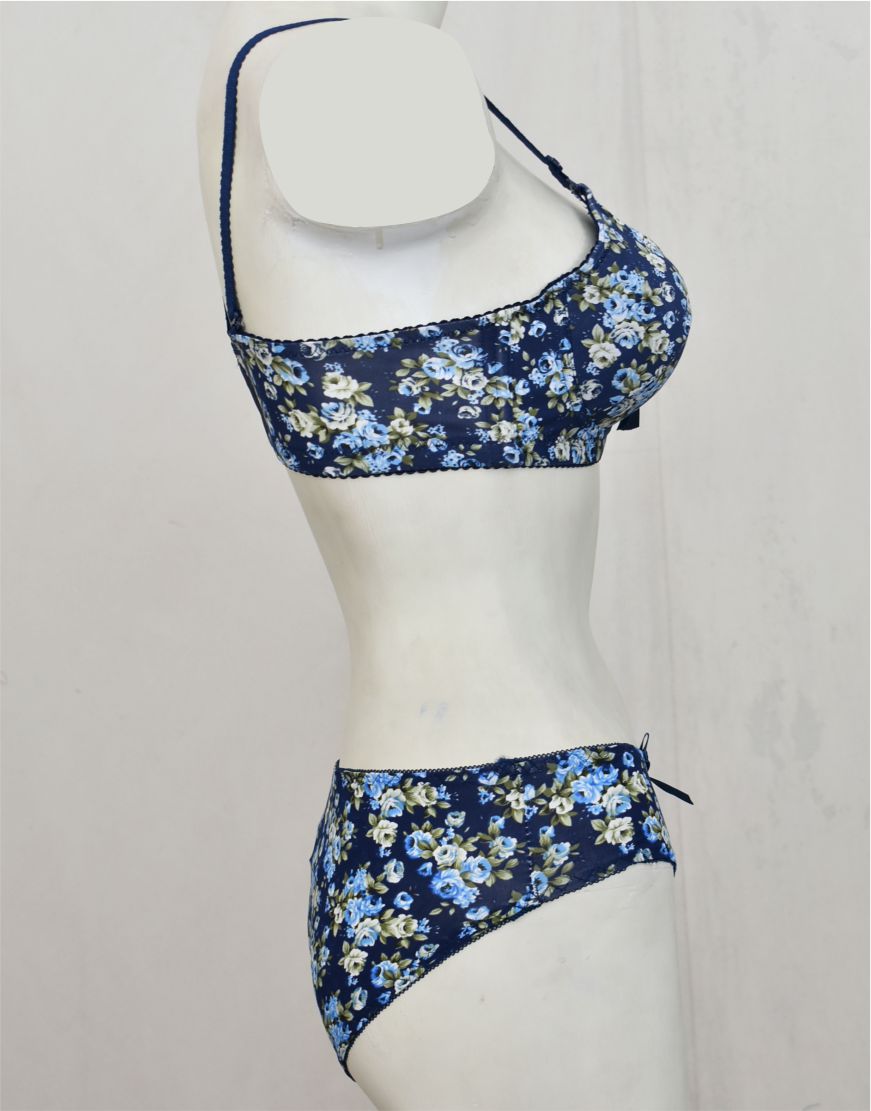 Spring Flowers Padded Bra Panty Set