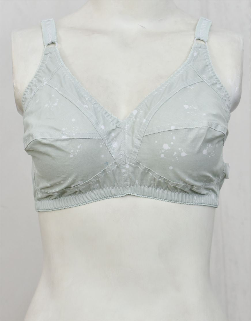 Pack of 3 Printed Cotton Woven Fabric Bras FN145 (Non-Padded, Non Wired)