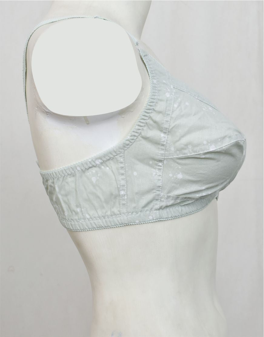 Pack of 3 Printed Cotton Woven Fabric Bras FN145 (Non-Padded, Non Wired)