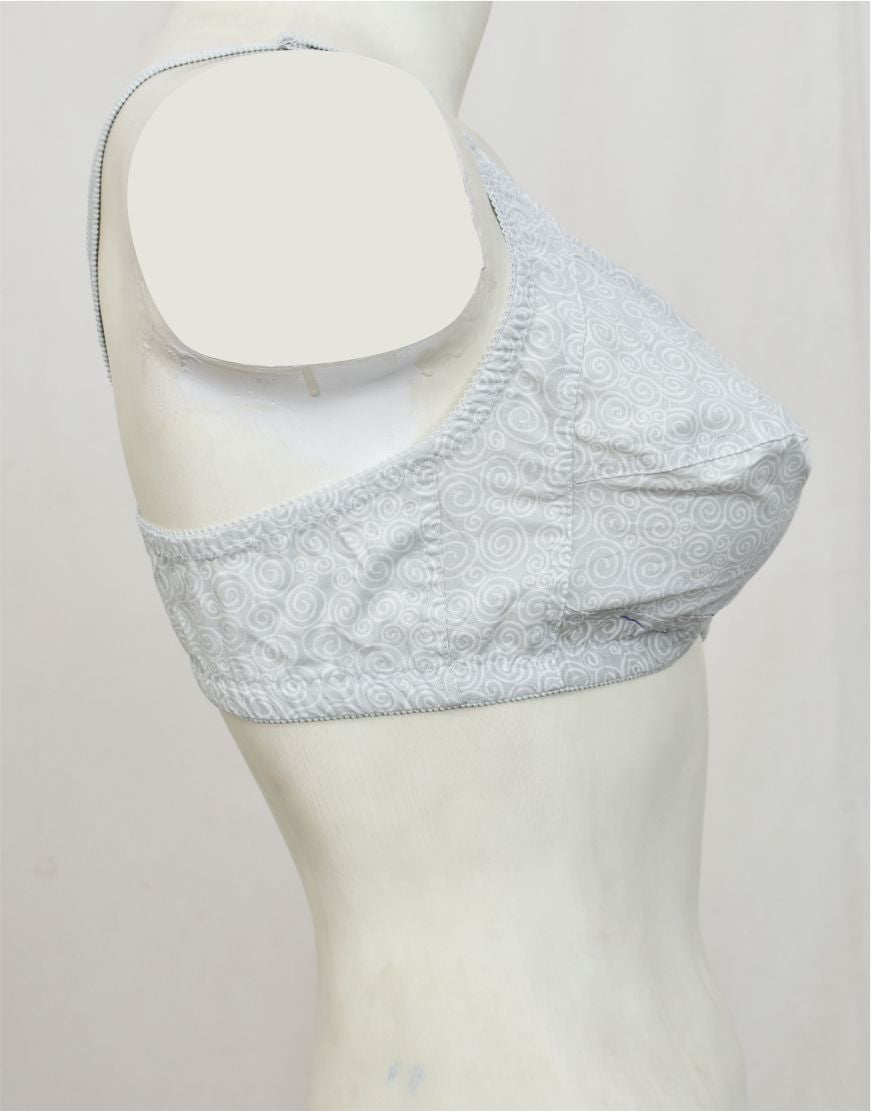 Pack of 3 Printed Cotton Woven Fabric Bras FN148 (Non-Padded, Non Wired)
