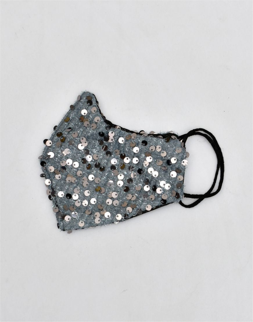 Sequin Fancy Dust Mask / Wedding Mask / Party Mask / Fashion Mask / Covid Mask