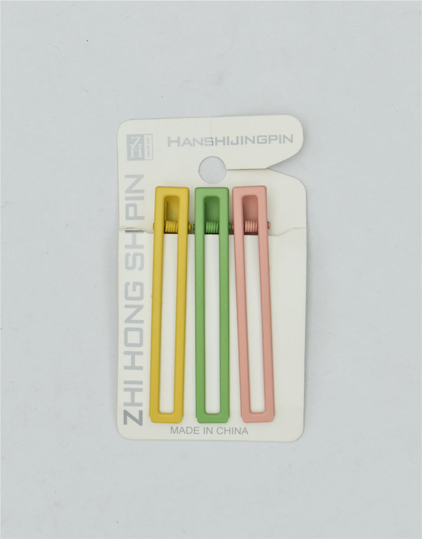 Set of 3 Powder Coated Metal Hair Pins