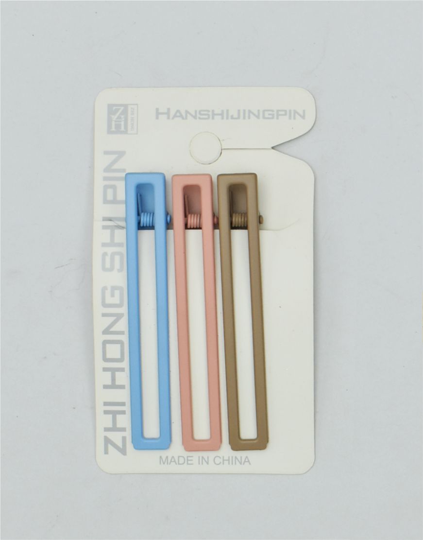Set of 3 Powder Coated Metal Hair Pins