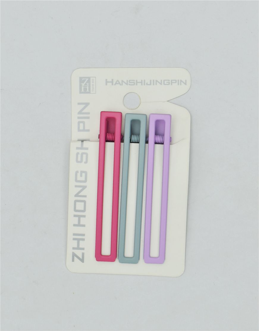 Set of 3 Powder Coated Metal Hair Pins