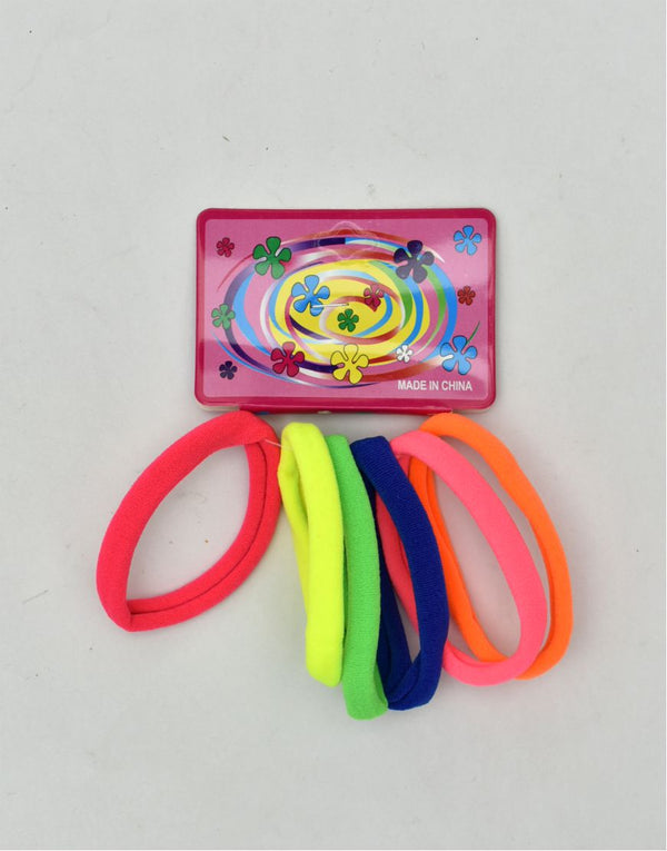 Pack of 6 Multi Colour Hair Ponies
