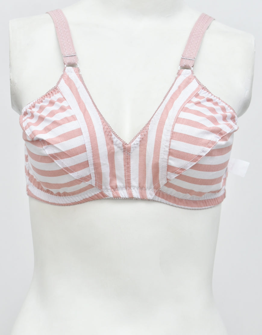 Pack of 3 Printed Cotton Woven Fabric Bras FN147 (Non-Padded, Non Wired)