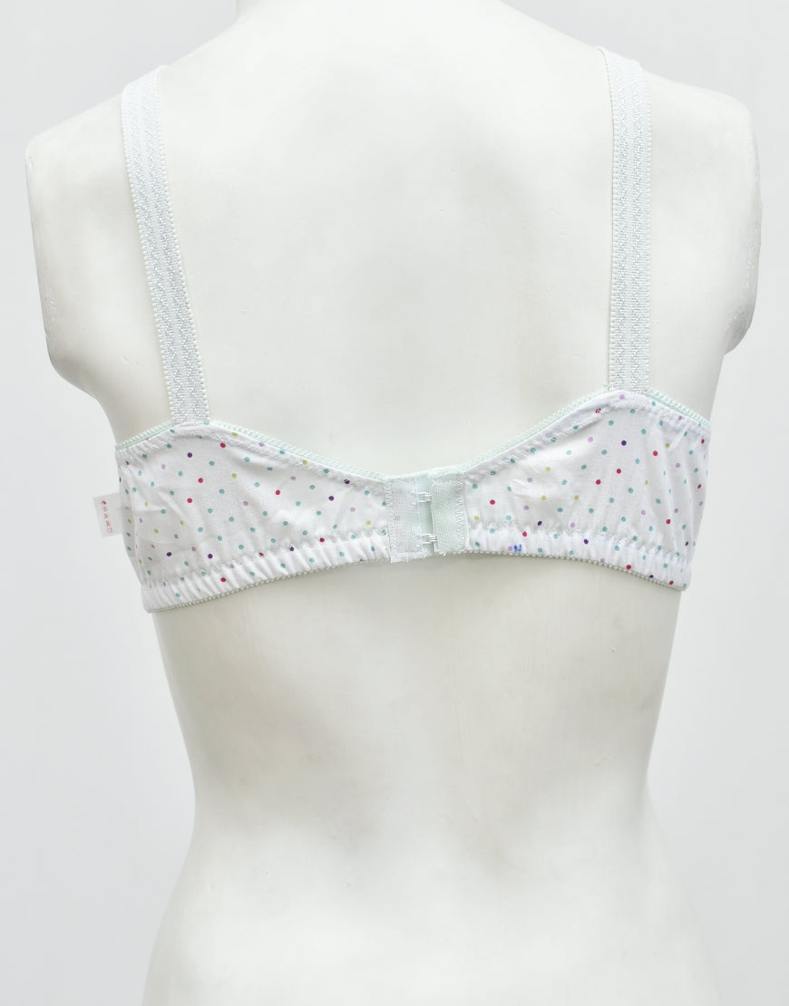 Pack of 3 Printed Cotton Woven Fabric Bras FN142 (Non-Padded, Non Wired)