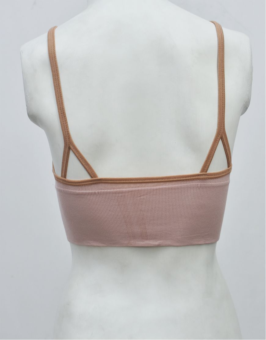 Front Zipper Crop Top Bra