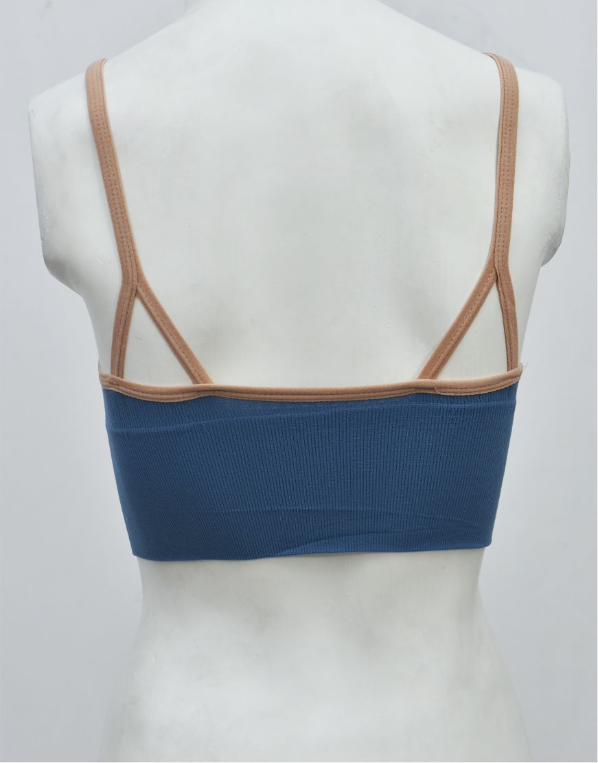 Front Zipper Crop Top Bra