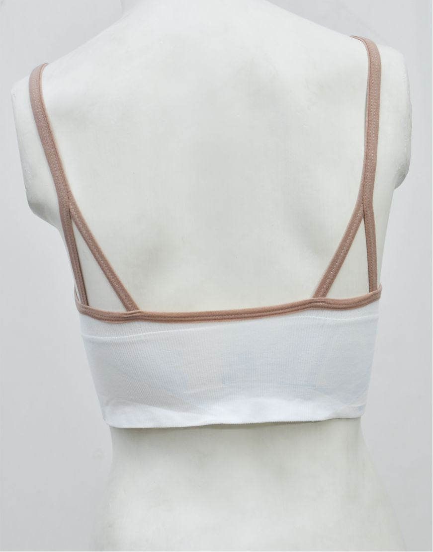 Front Zipper Crop Top Bra
