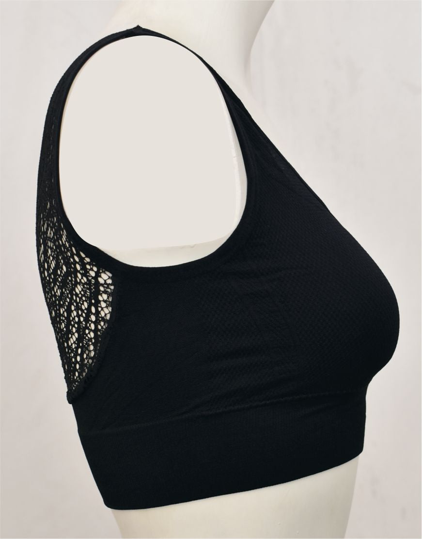 Net Back Sports Bra