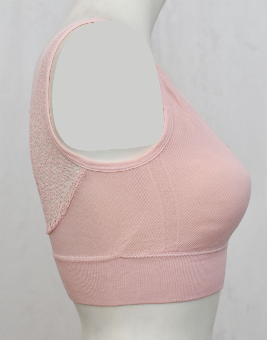 Net Back Sports Bra