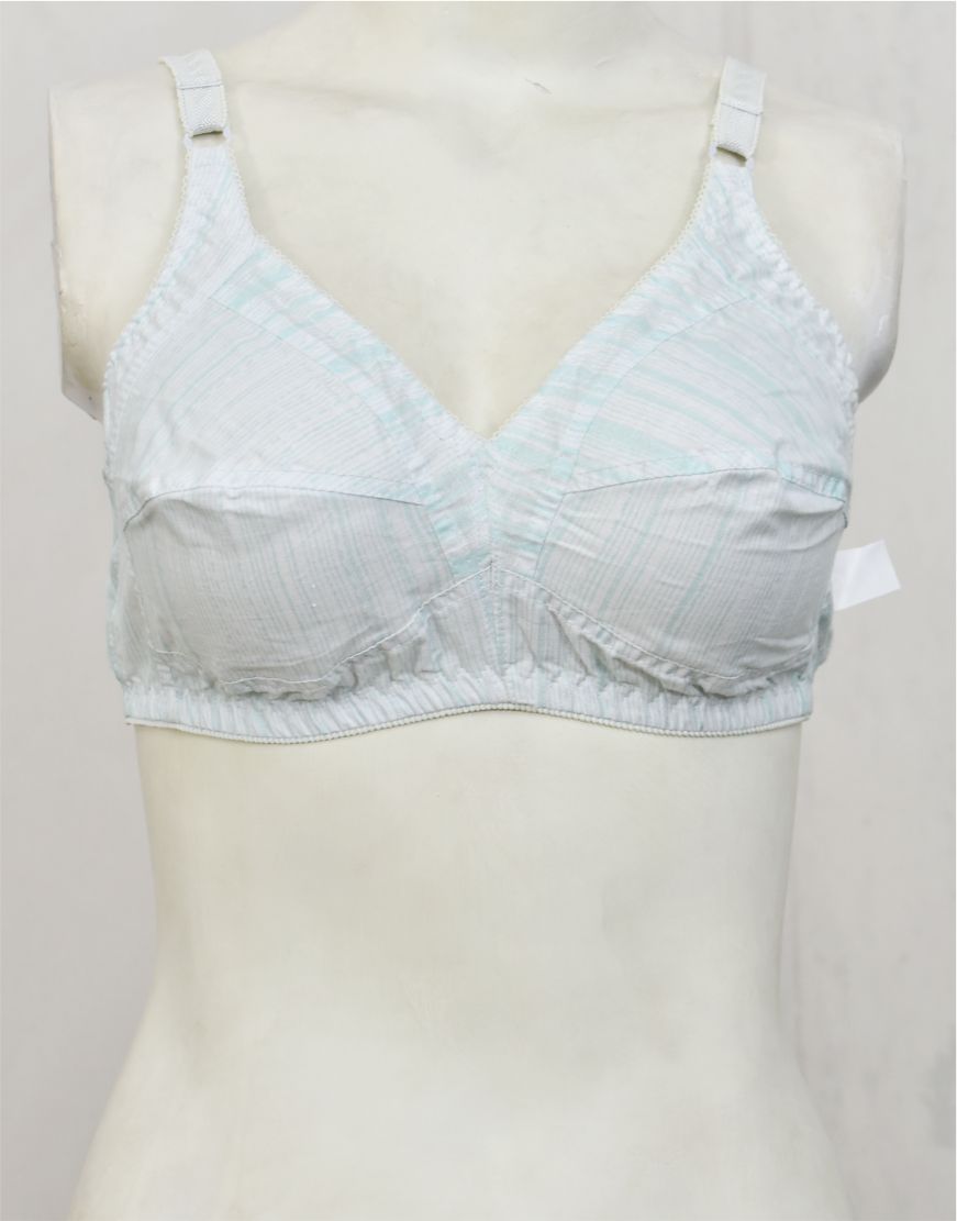 Pack of 3 Printed Cotton Woven Fabric Bras FN143 (Non-Padded, Non Wired)