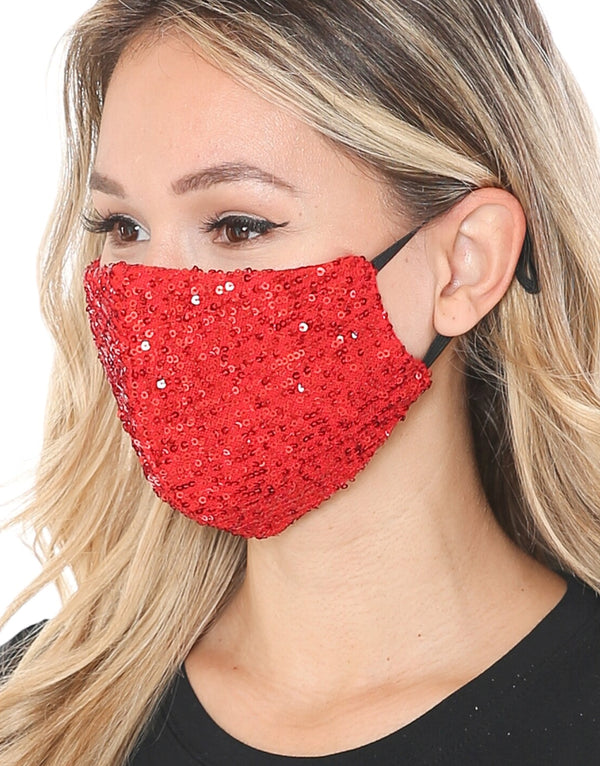 Sequin Fancy Dust Mask / Wedding Mask / Party Mask / Fashion Mask / Covid Mask